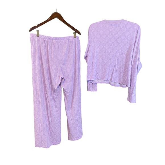 Roller Rabbit Lavender jemina nessa Pajama Set XL Pima Cotton Modal Soft Sleep - Picture 3 of 9